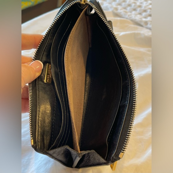 Marc Jacobs Super Soft Black Leather Wallet Multi Pocket Compartments - Picture 12 of 15